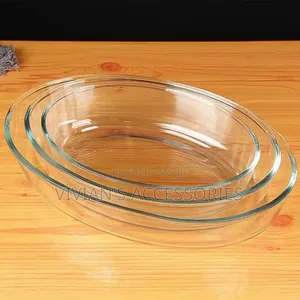 3pcs High Borosilicate Glass Baking Dish