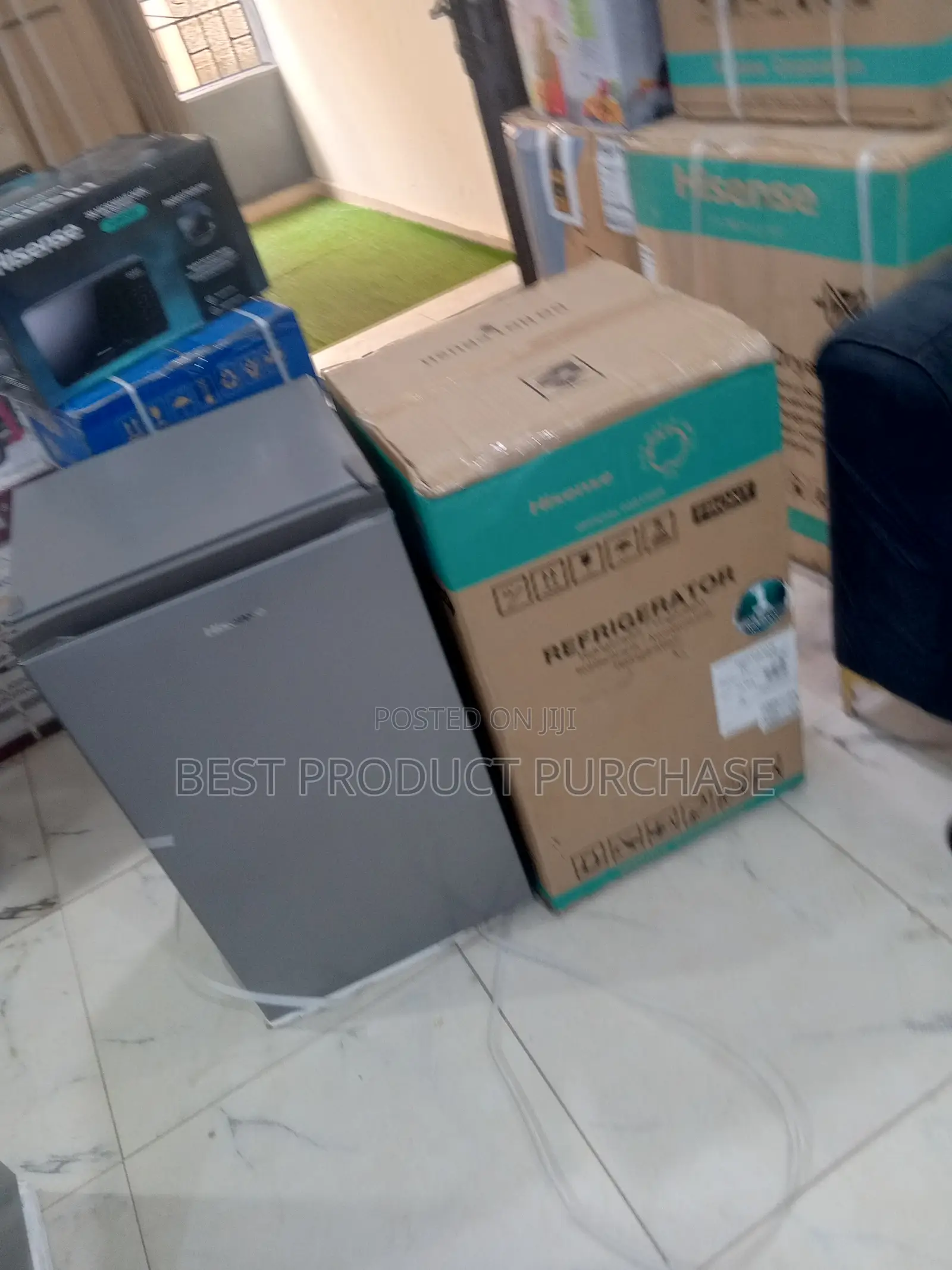 Hisense Ref 93dr Single Door 90l - Black/Silver, Fast Cooling