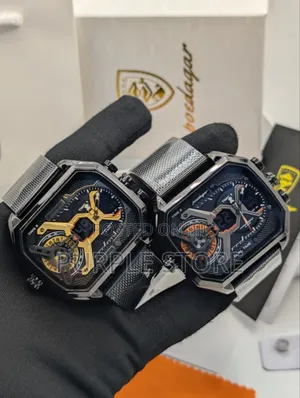 Poedagar Sleek Mesh Strap Quality Watch With Multi Time Display