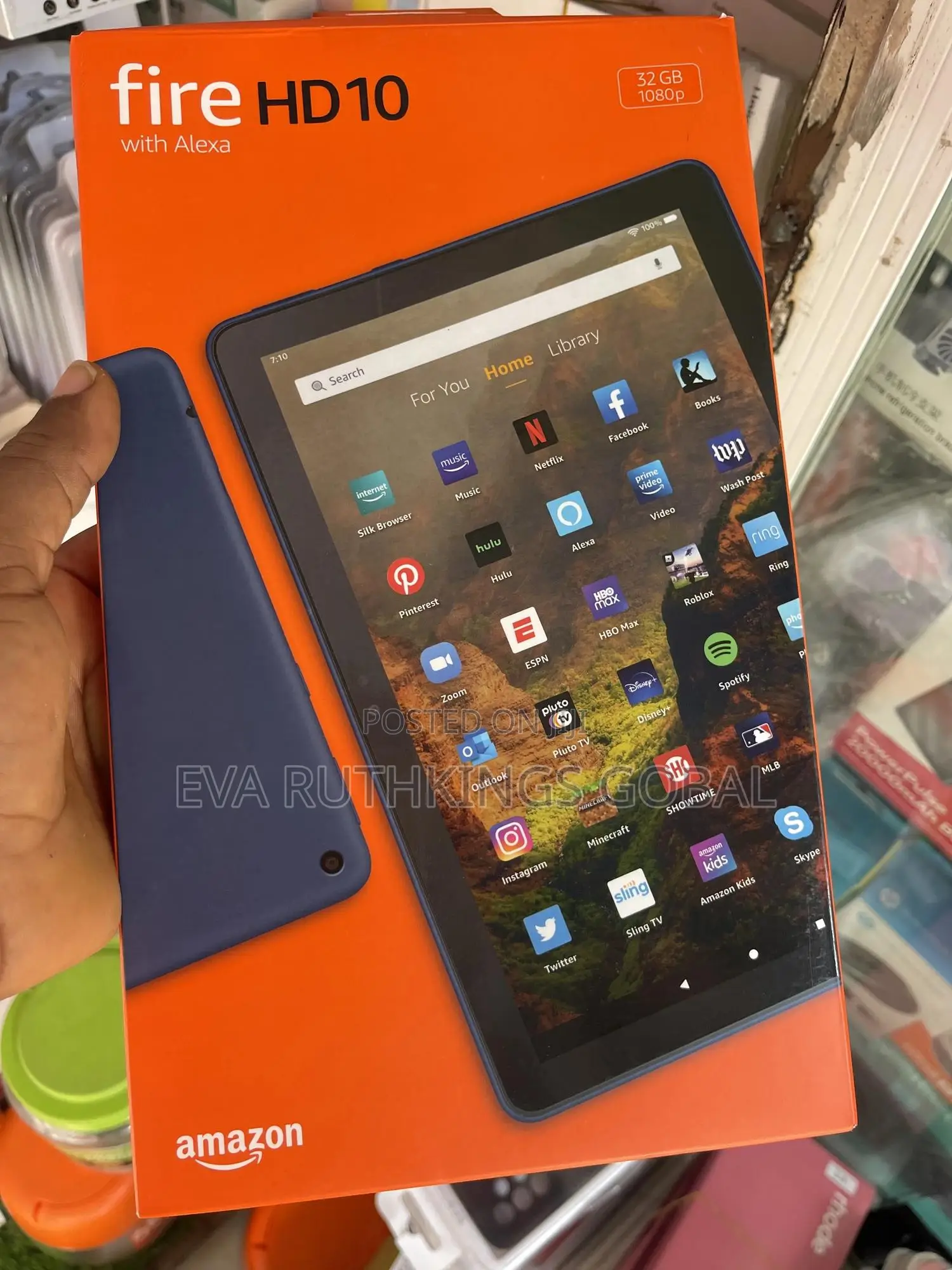 New Amazon Fire HD 10 32 GB Black