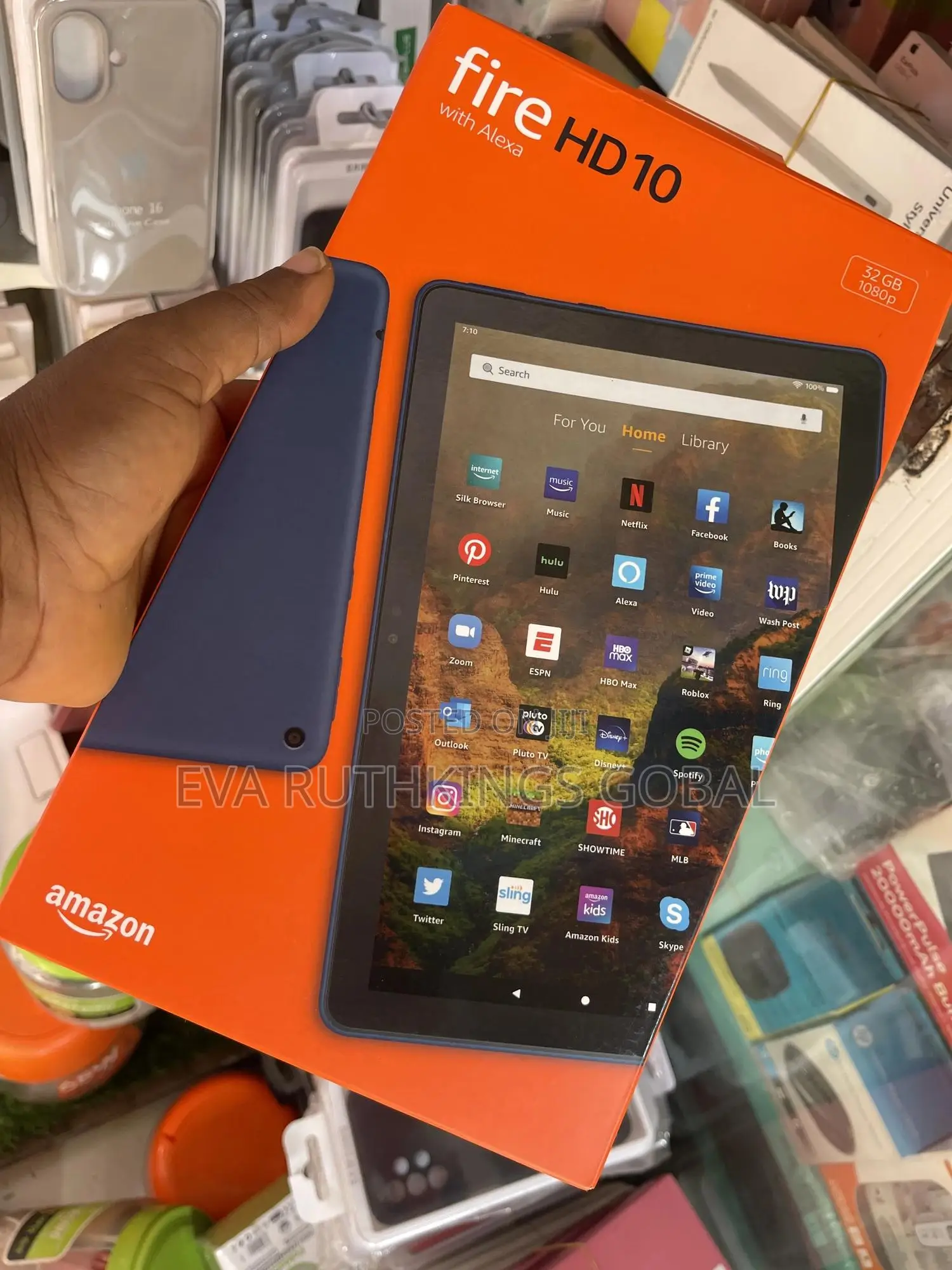 New Amazon Fire HD 10 32 GB Black