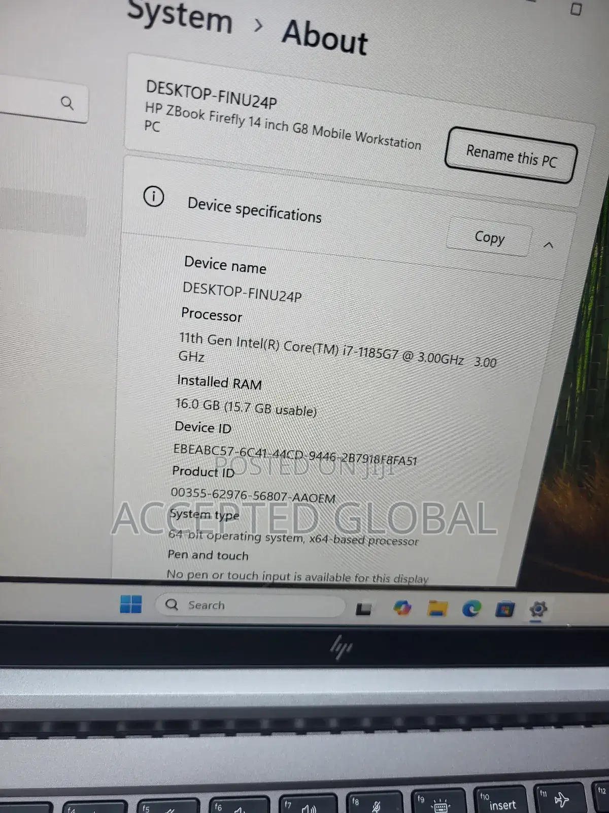 Laptop HP ZBook Firefly G8 16GB Intel Core i7 SSD 256GB