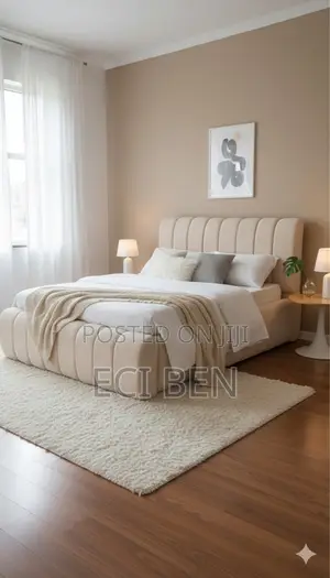 Brand New Channel Upholstered Bed Frame (5x6 – Queen Size