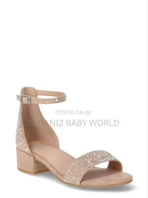 Madden Nyc Little Girl Big Girl Rhinestone Open Toe Dress Heel, Nude
