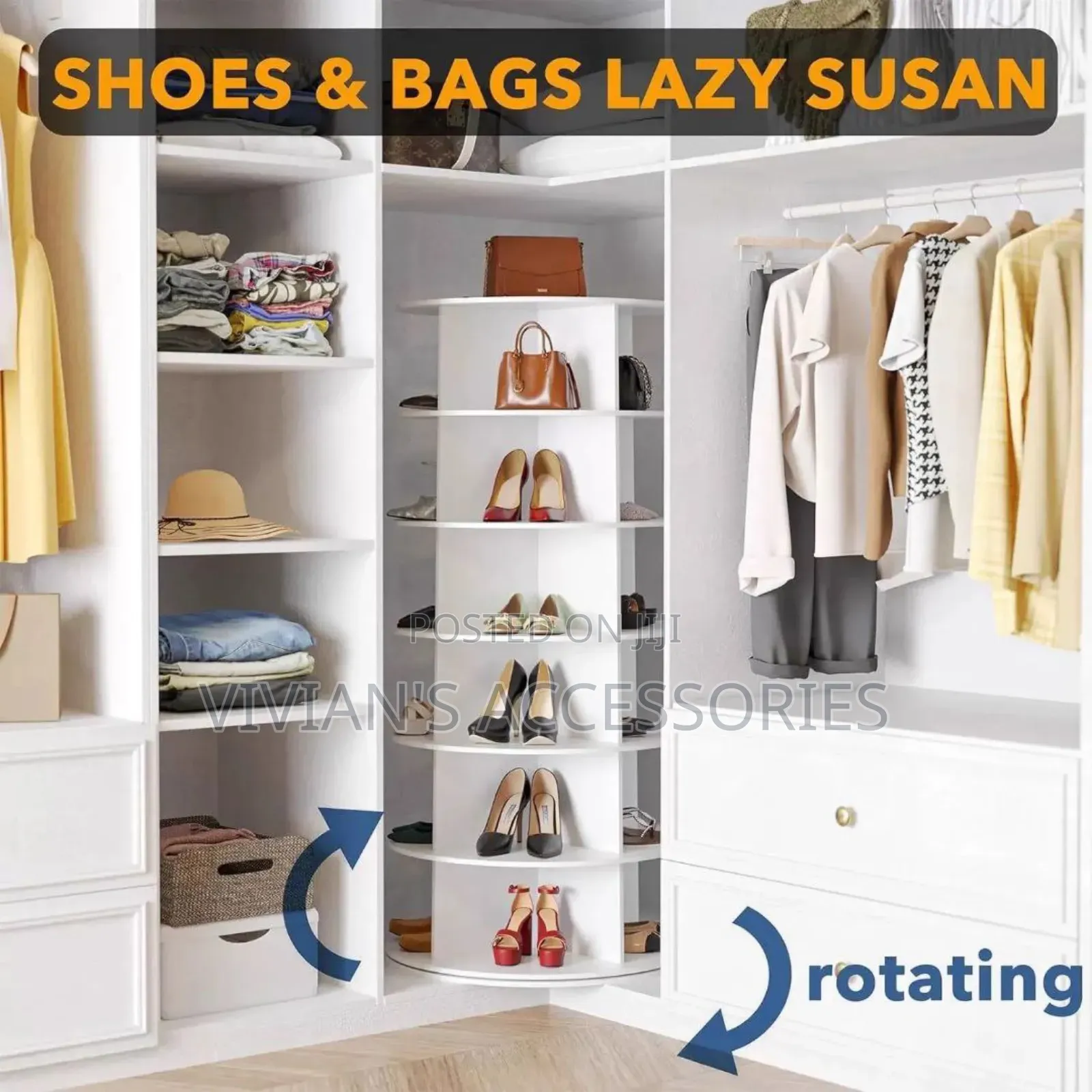 360 Degree Rotating Storage Rack