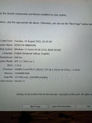 Laptop Dell XPS 13 7390 16GB Intel Core i7 SSD 512GB