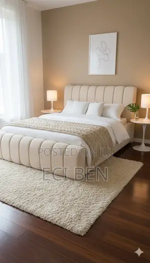 Brand New Channel Upholstered Bed Frame (5x6 – Queen Size
