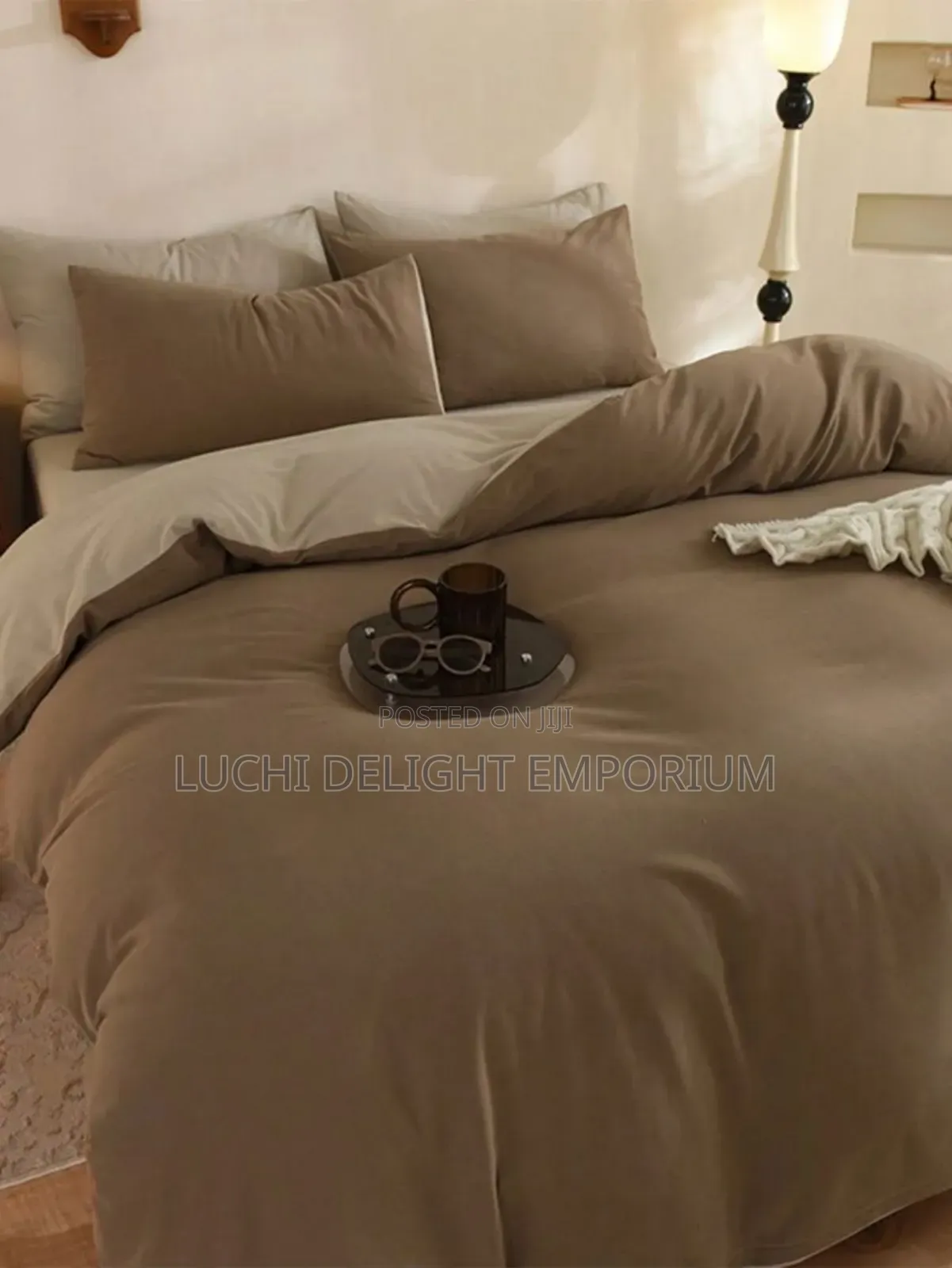 Cozy Bedding Plain Mix Duvet Bedsheet Pillowcase 6x6 Set