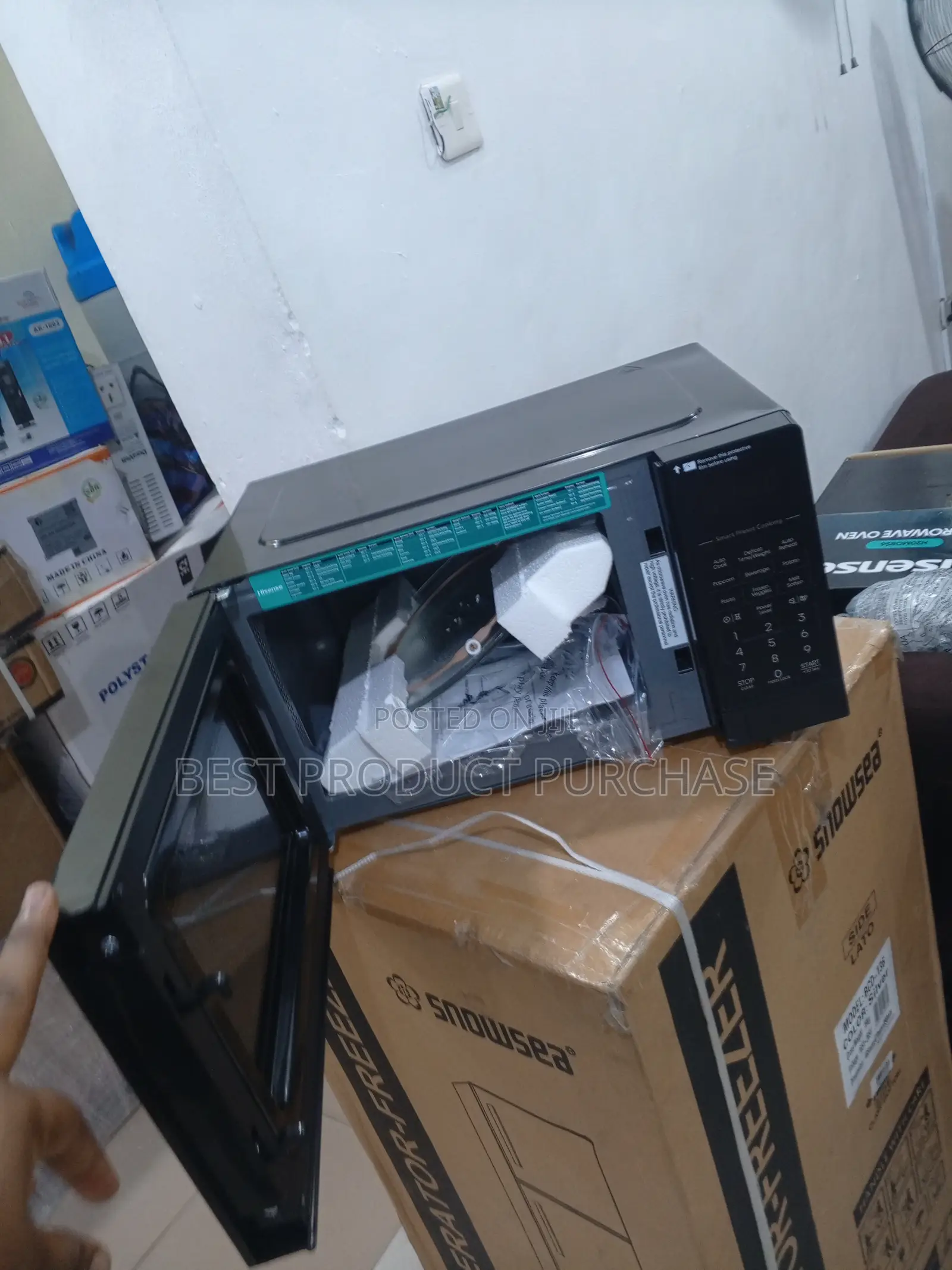 Stylish Hisense 20l Black Microwave - Mirror Finish, Digital Timer
