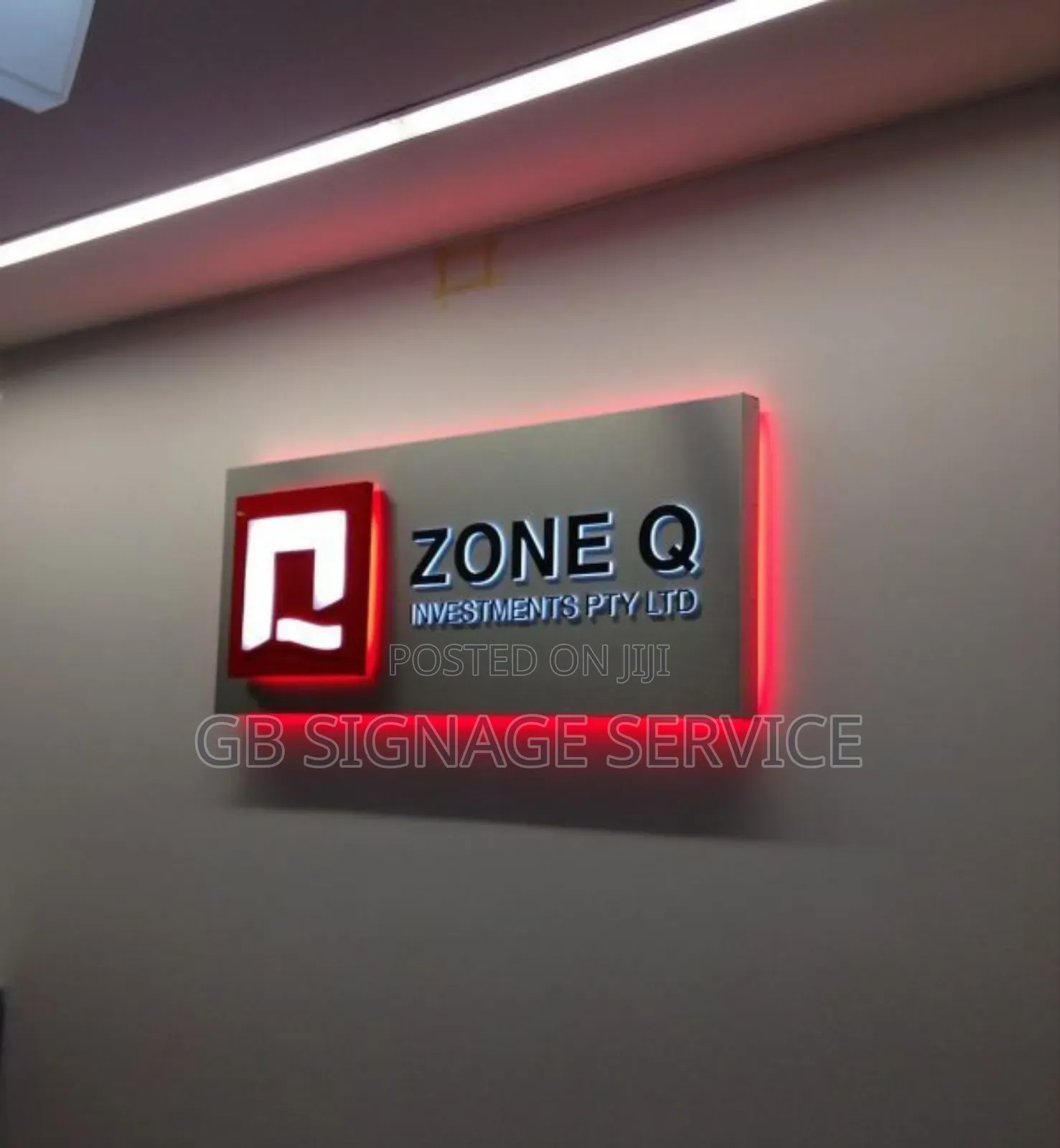 Back Lite Indoor Sign