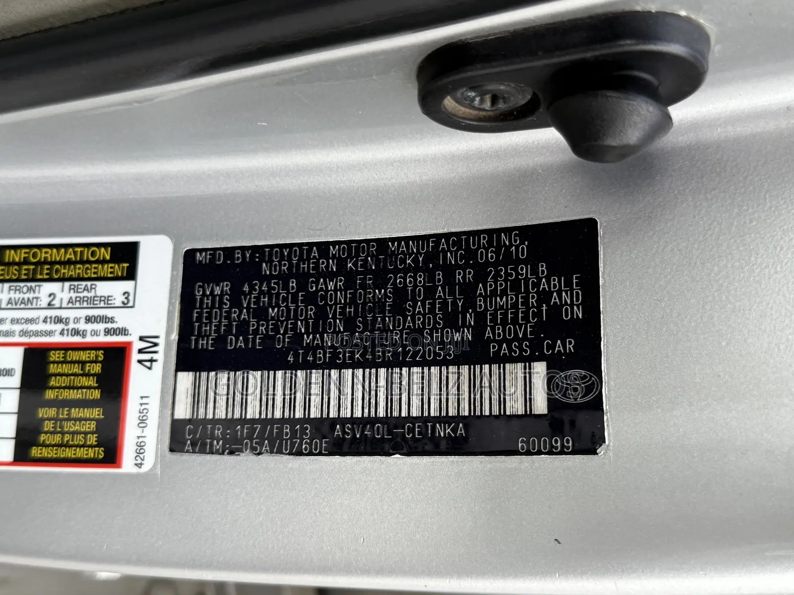 Toyota Camry 2011 Silver