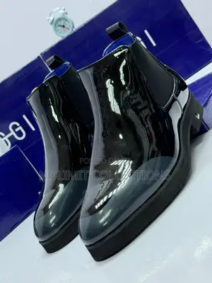 Oggi Patent Leather Chelsea Boots