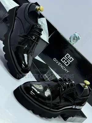 Givenchy Thick Soled Patent Leather Derby Shoe