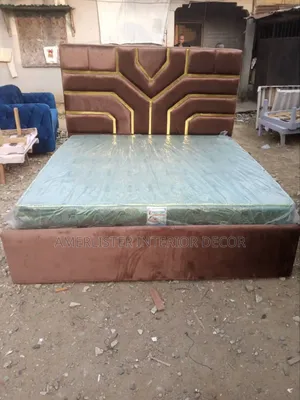 Brown Color Bed and Bed Frame 6by6