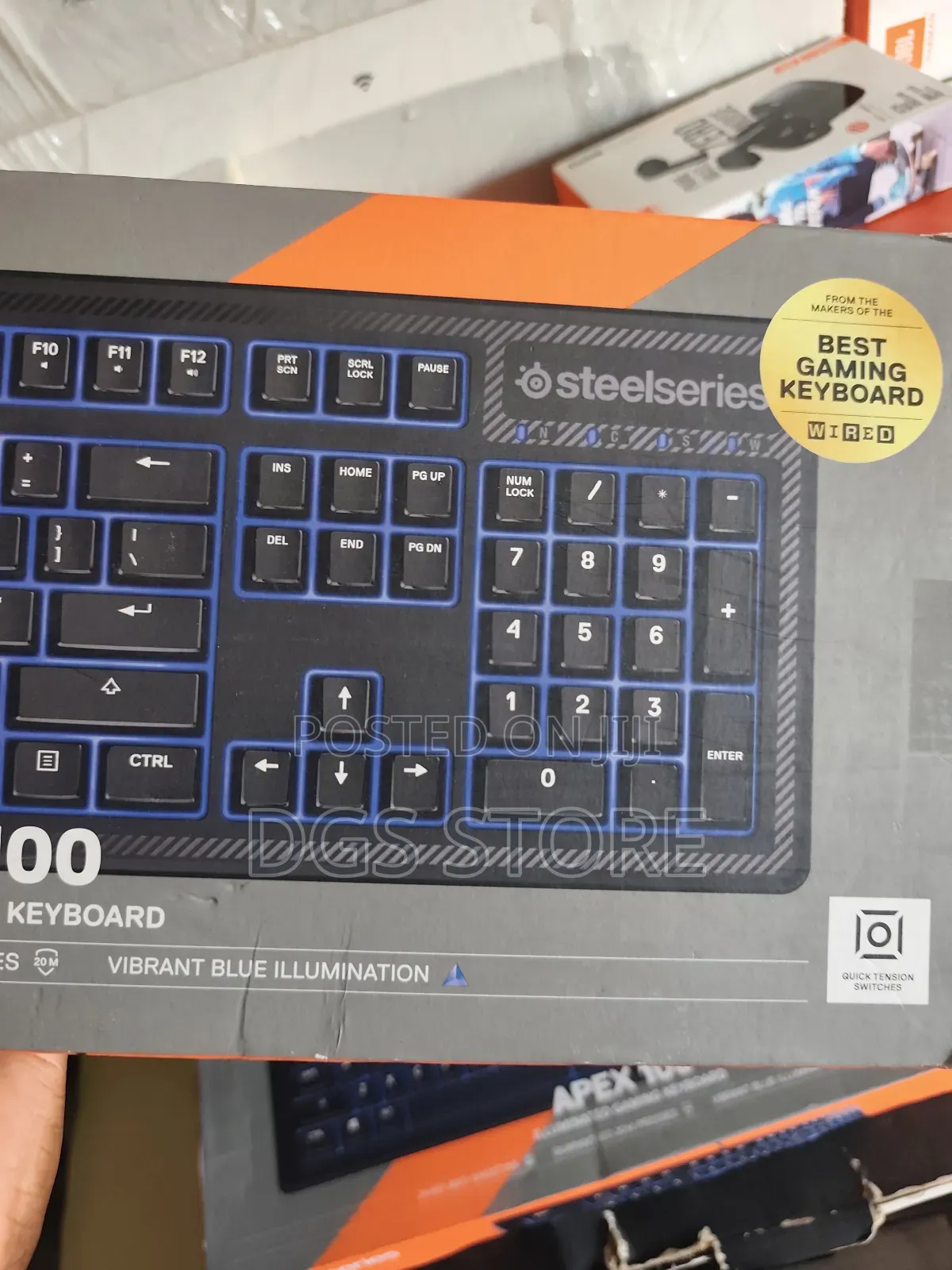 Steelseries Apex 100 Wired Illuminated Gaming Keyboard