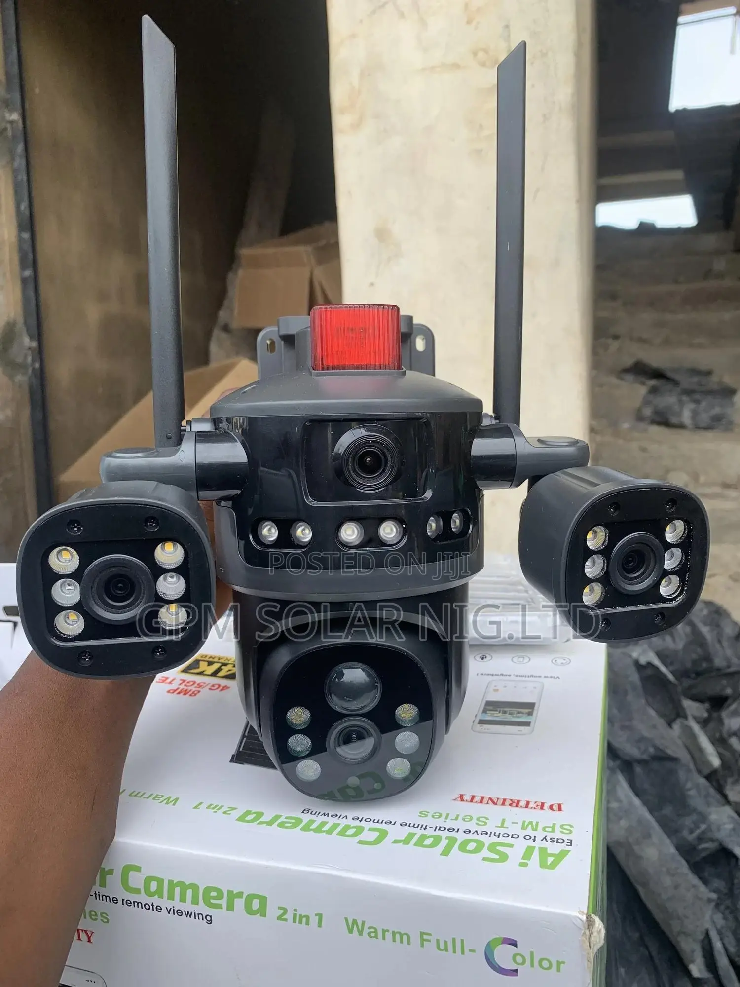 Solar CCTV Camera 3 Lence With