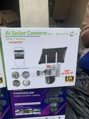 Solar CCTV Camera 3 Lence With