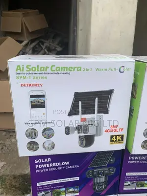 Solar CCTV Camera 3 Lence With