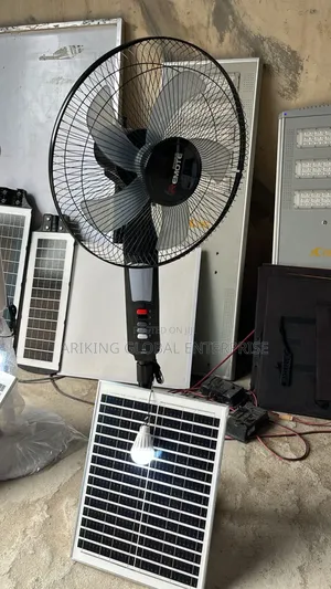 Dc and Ac Input Rechargeable Solar Fan