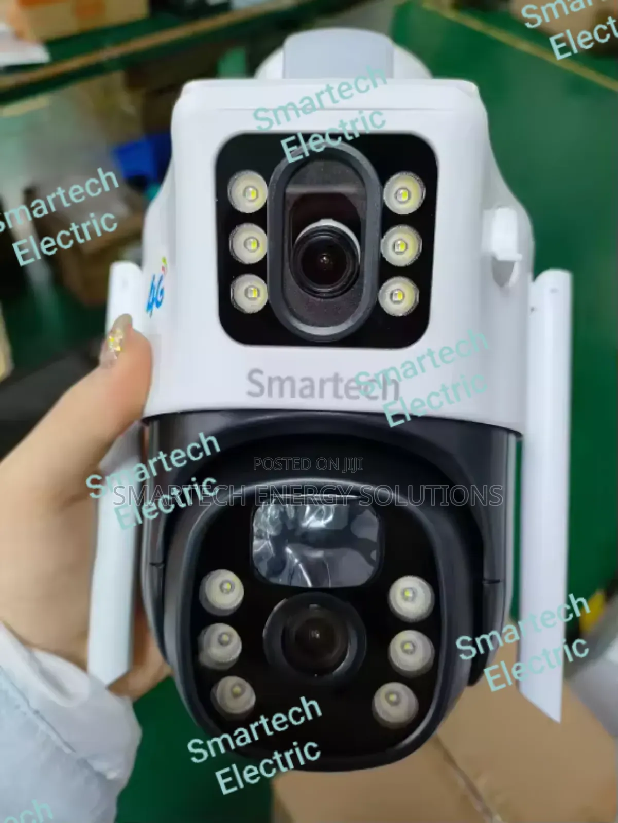 V380pro 4g Dual Lens Security Camera Motion Detection 8w Solar Panel