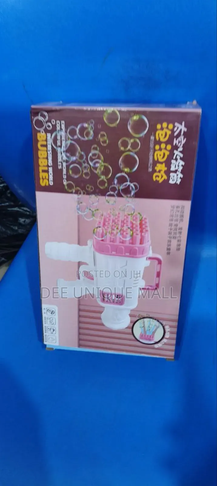 Bubble Machine Gun With 2 Pack Bubbles for Toddlers.