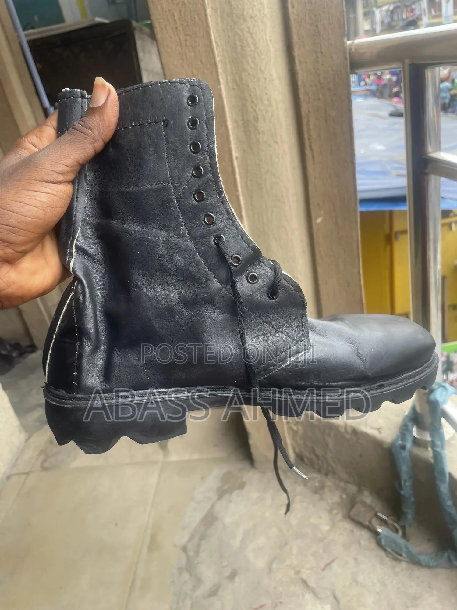 Security Boot Leather