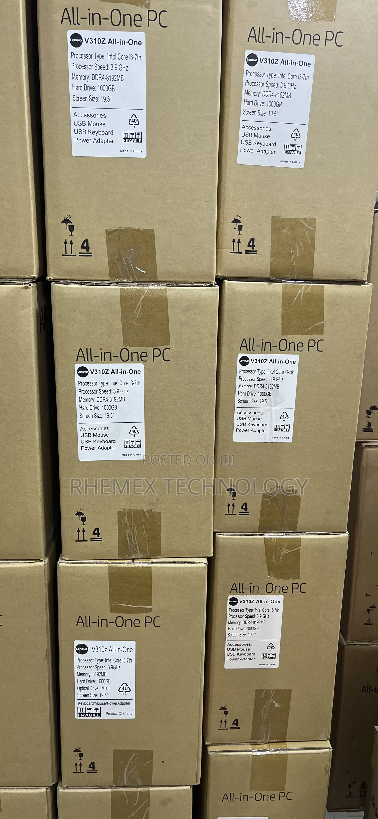 New Desktop Computer Lenovo V310z AIO 8GB Intel Core i3 SSD 256GB