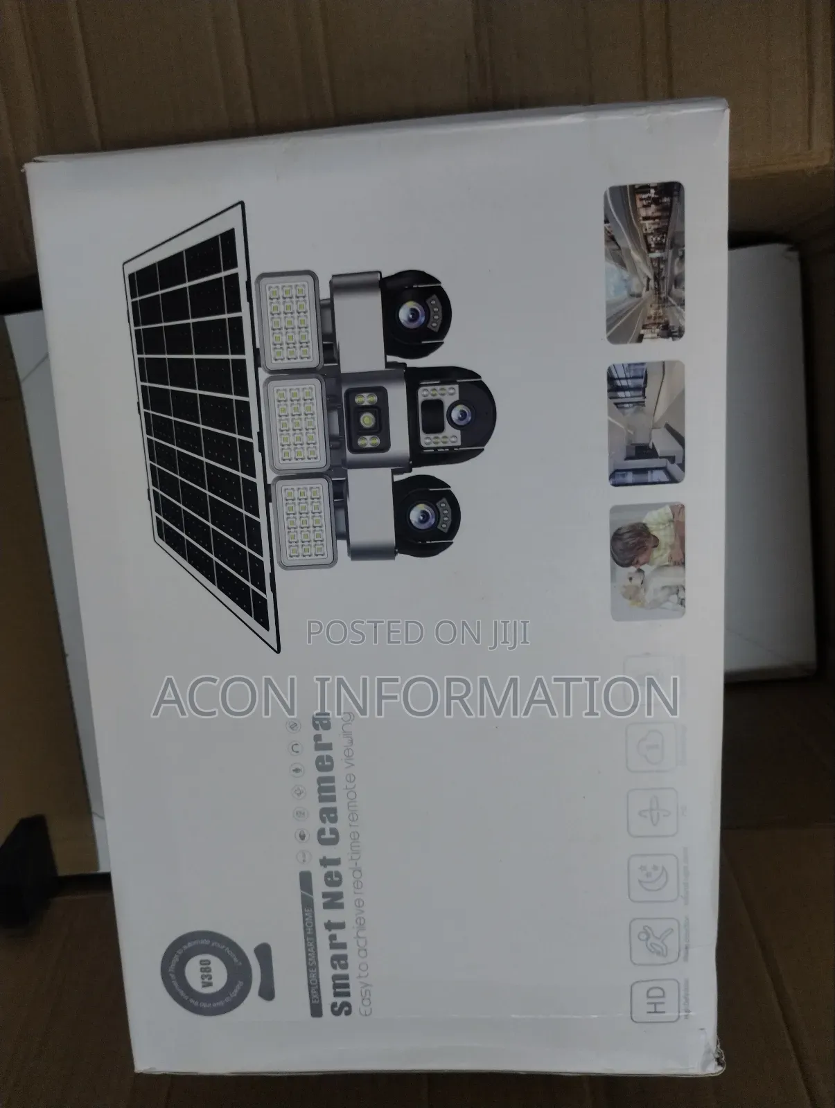 Three Lens Solar Camera With Led Light