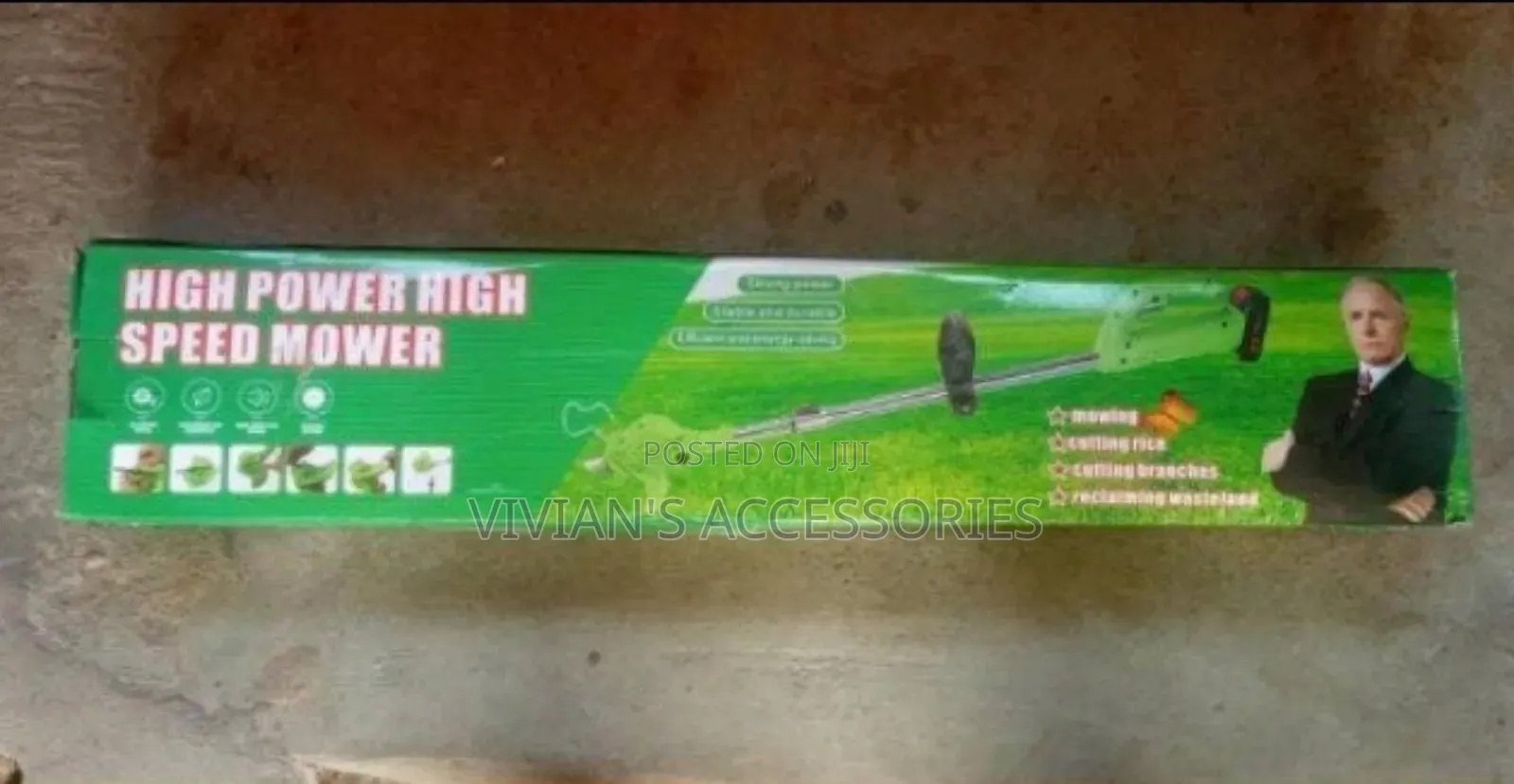 Speed Mower With 2 Batteries ( Grass Cutter)