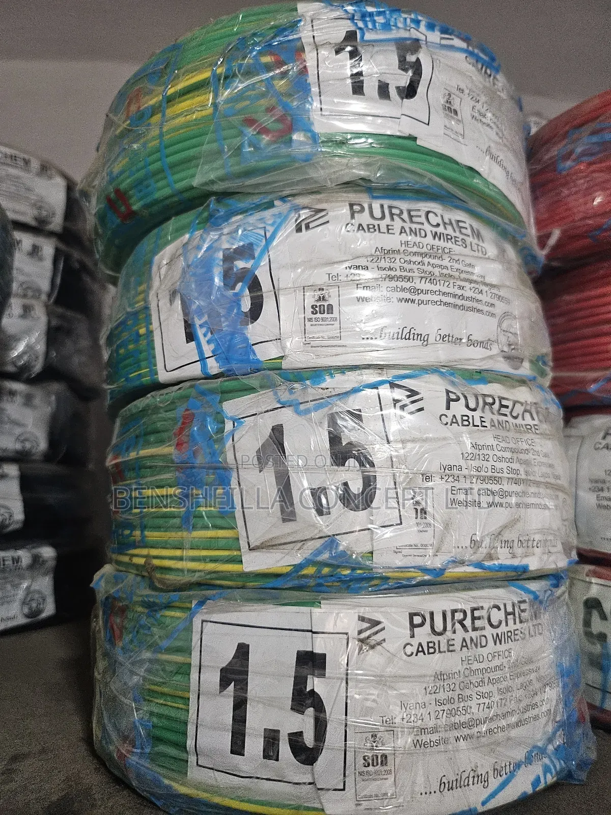 1.5mm PVC Single Core Copper Cable
