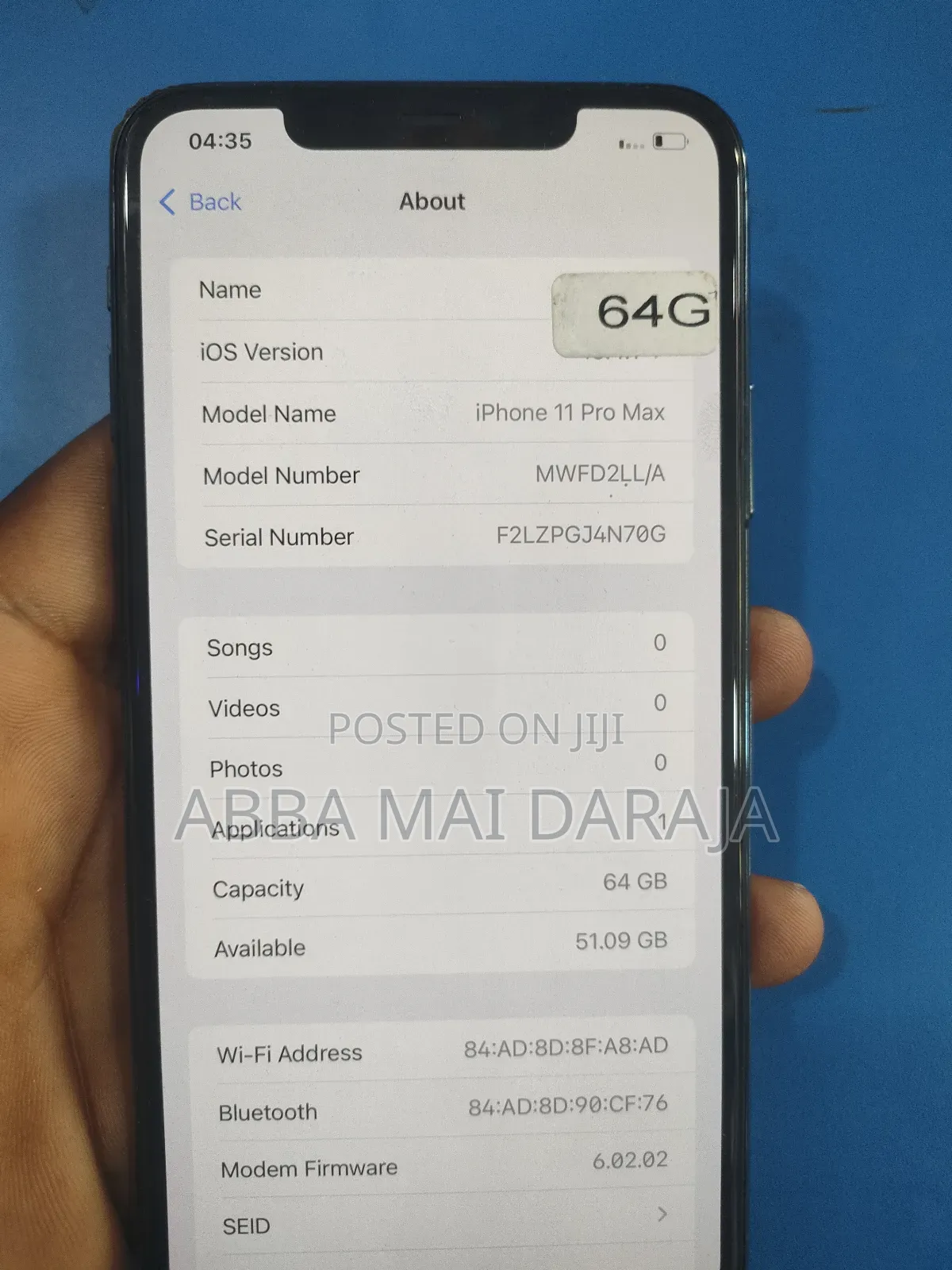New Apple iPhone 11 Pro Max 64 GB Blue