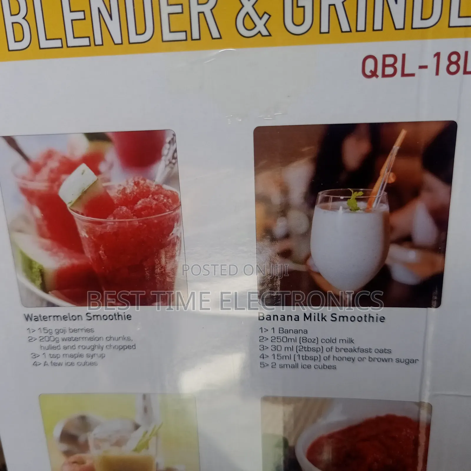 Qasa 1.8ltrs Blender Grinder