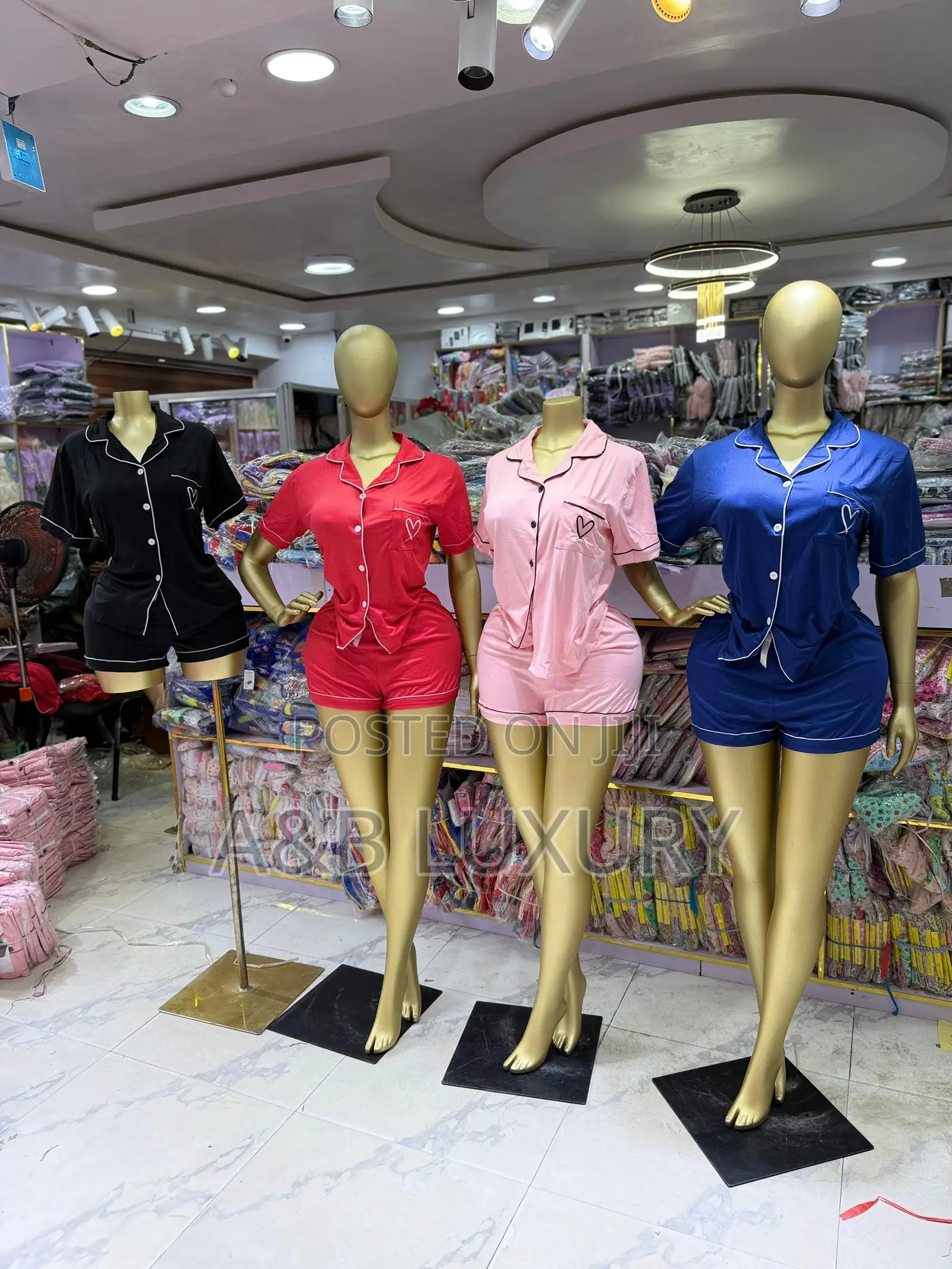 Plain Modal Heart  Pyjamas