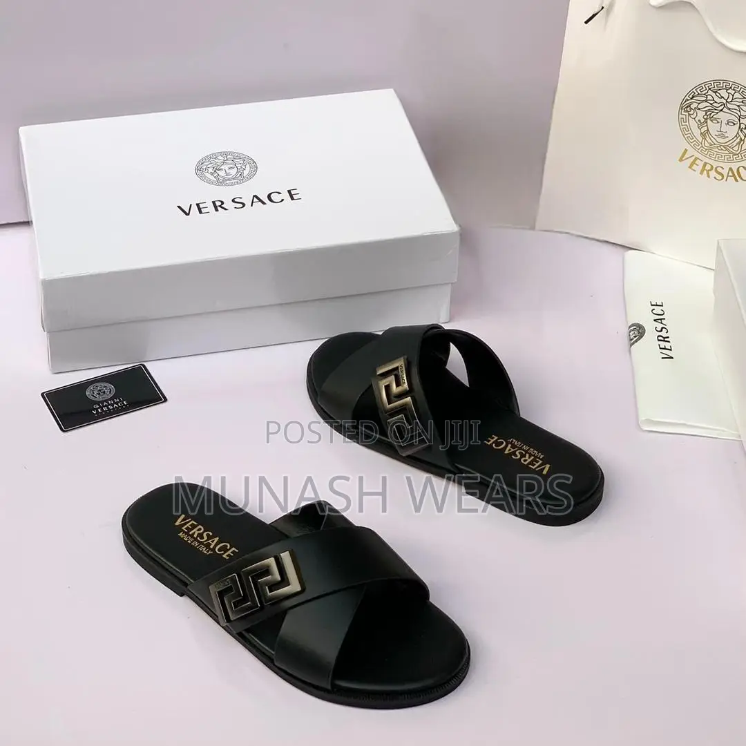 Hermes , Bally And Versace Slipers 40-46