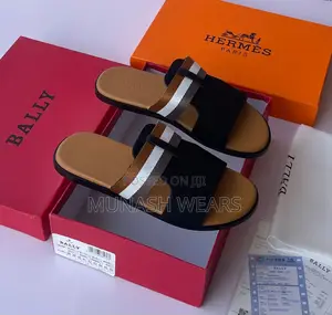 Hermes , Bally And Versace Slipers 40-46
