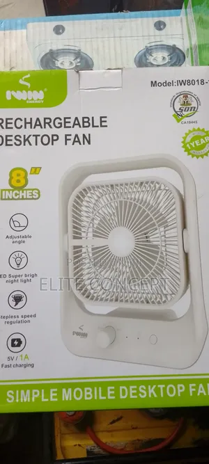Rechargeable Desktop Fan