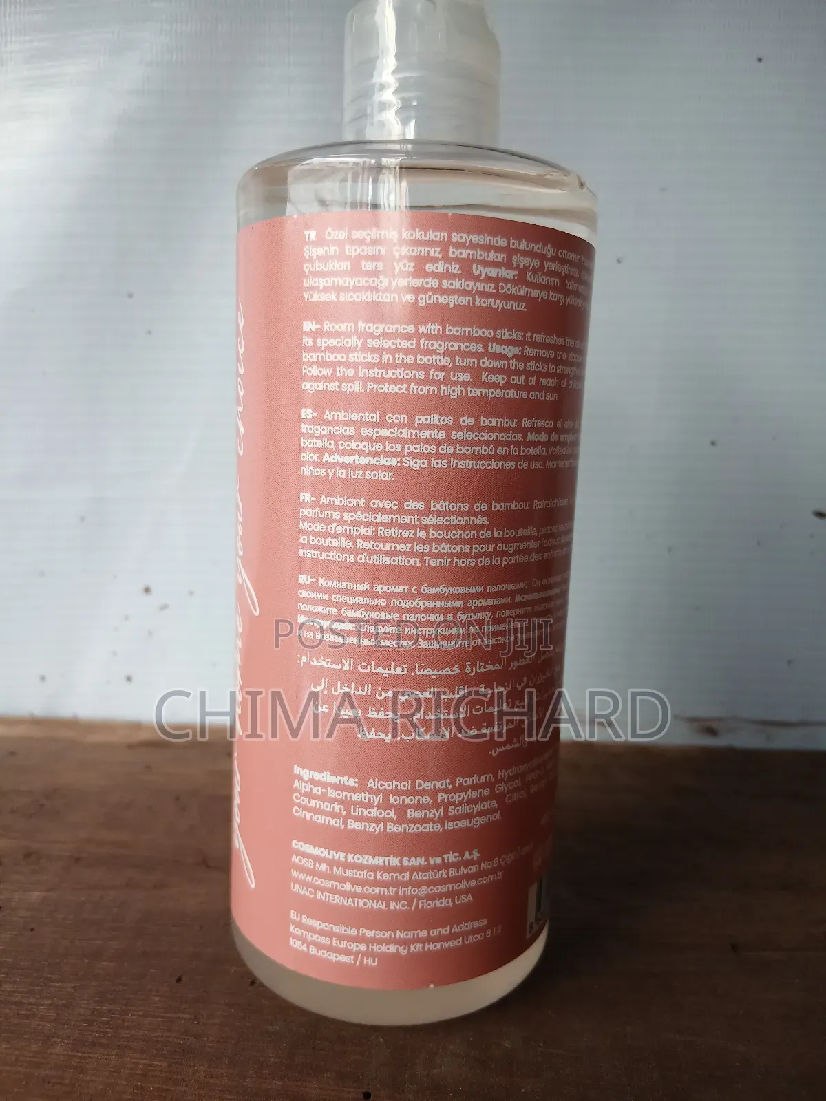 Cosmolive Oil Diffuser Refill. 400ml