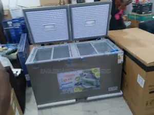 Snowsea 420l Chest Freezer 2 Doors - Ideal for Ice Cream Meat Storag