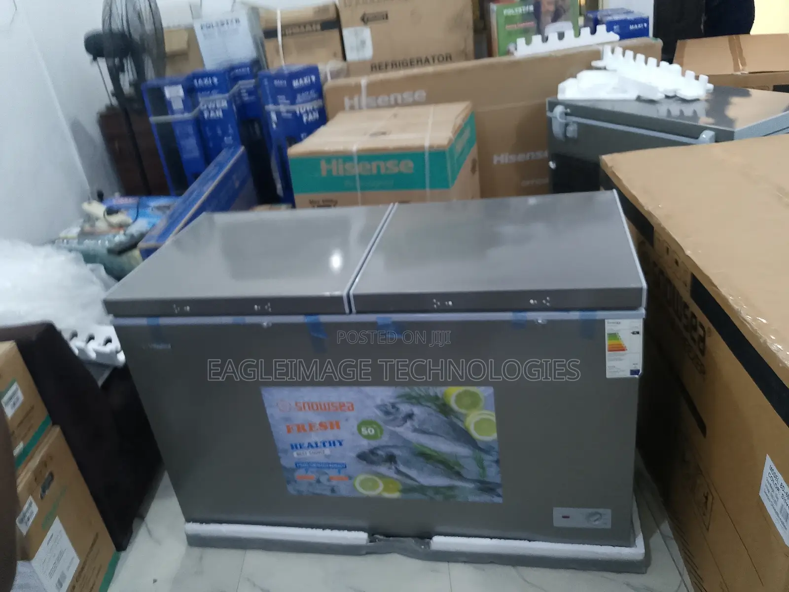 Snowsea 420l Deep Freezer Dual Doors - Fast Freezing, Low Maintenance