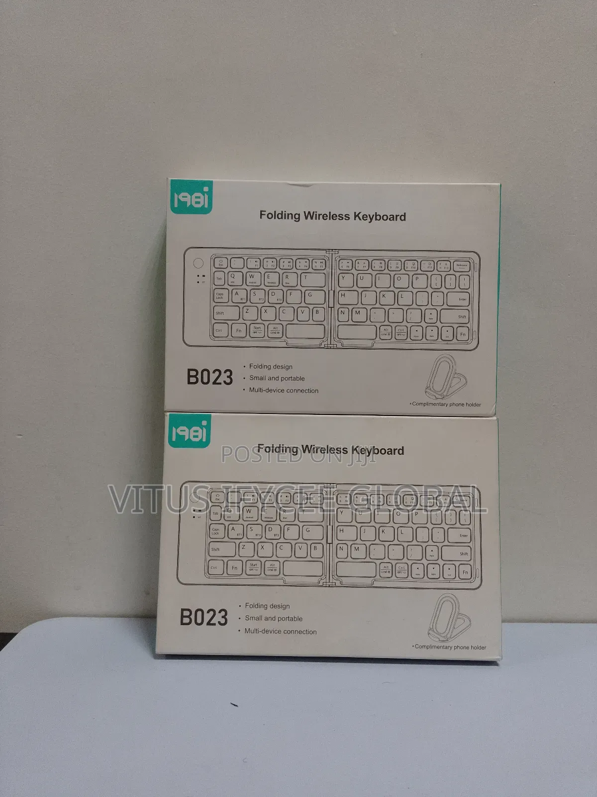 B023 Mini Rechargeable Foldable Bluetooth Keyboard
