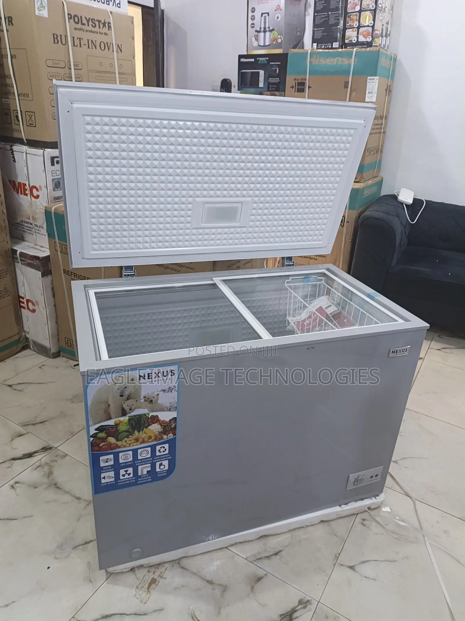 Original Nexus 320l Chest Freezer Nx-400g - Led Light Lock