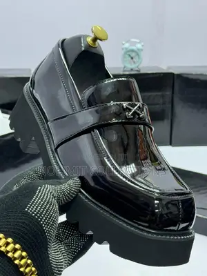 Thick Sole Givenchy Patent Leather Loafer Shoe
