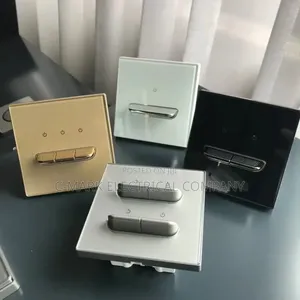 Modern Wall Light Reset Switches Tempered Glass Flame B