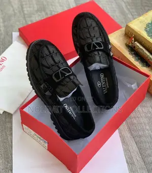 Valentino Patterned Loafers Shoe