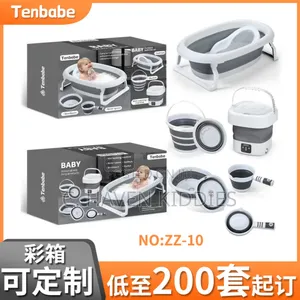 Foldable Baby Bathset With Mini Washing Machine