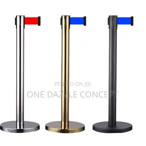 Retractable Belt Crowd Control Stanchion Pole