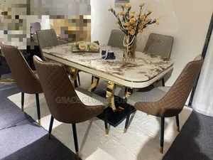 Ring Leg Dining Table and Chairs