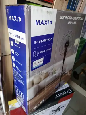 Maxi Standing Fan 16 Inch – Black (40-19mr)