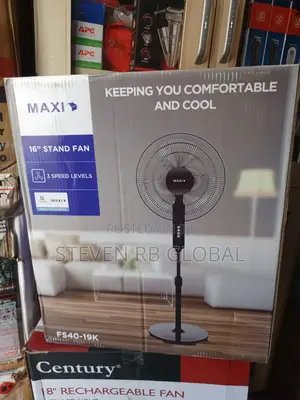 Maxi Standing Fan 16 Inch – Black (40-19mr)