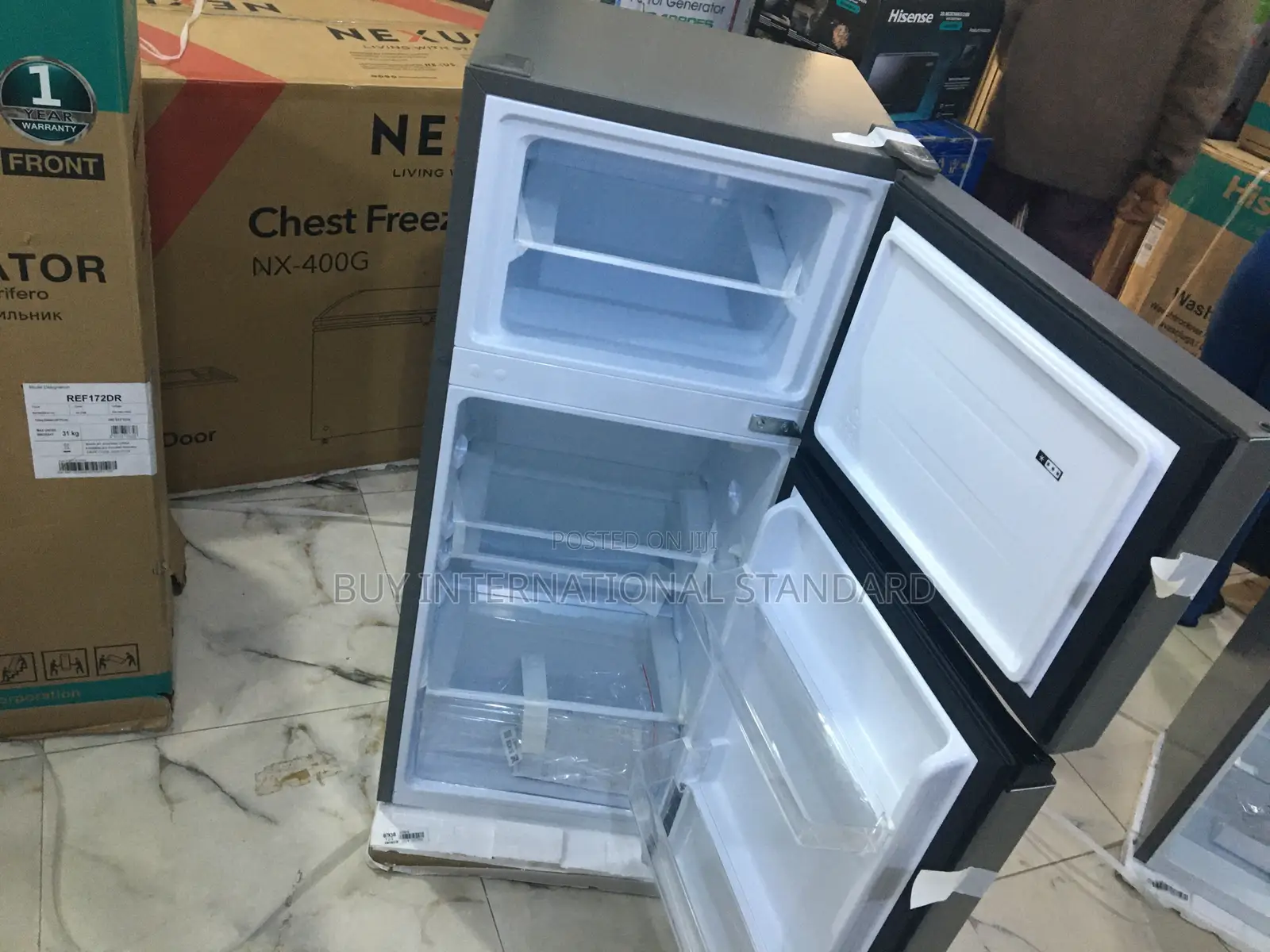 Hisense 124 L Double-Door Fridge – Fresh Stock